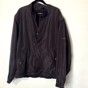 Dryjoy FootJoy Black Jacket Windbreaker Zip Snaps XXL.